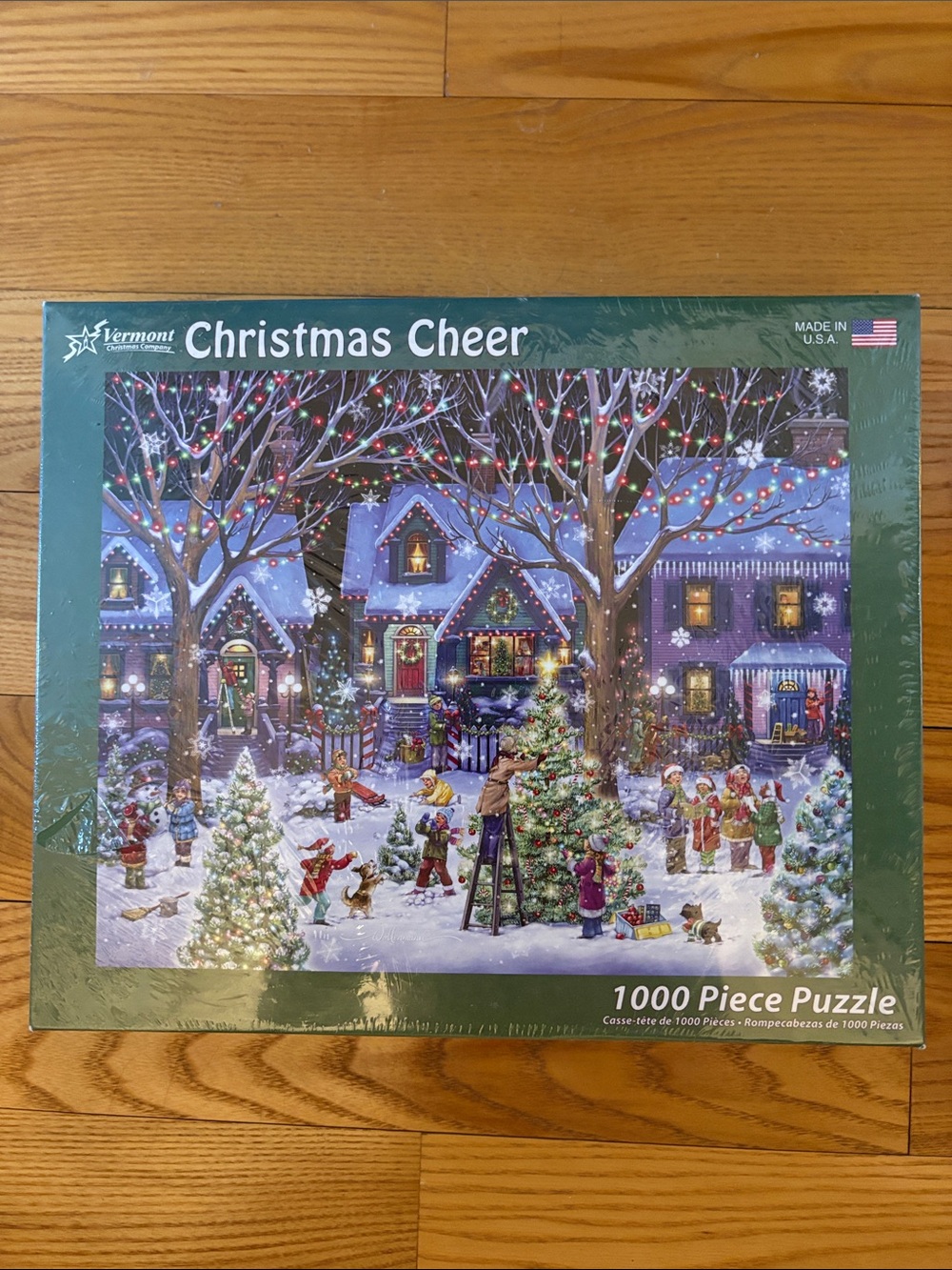NEW Christmas Cheer Vermont Puzzle Company Children Snow 1000 Piece